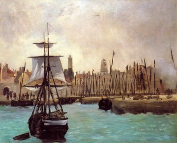  aux Painting - The Port of Bordeaux 2 Eduard Manet